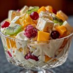 creamy salad fruits